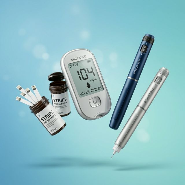 Diabetes Care Products - Glucometer, strips at Vaibhav Pharmacy